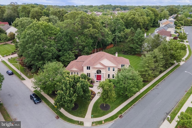 2 Collage Ct, Cherry Hill, NJ 08003 - view from above of property with a heavily wooded area