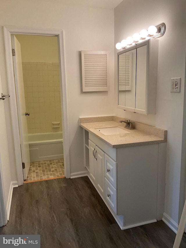 1002 Brinker Dr Unit 101, Hagerstown, MD 21740 - full bath featuring vanity and wood finished floors