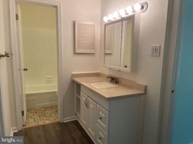 1002 Brinker Dr Unit 101, Hagerstown, MD 21740 - bathroom featuring vanity and wood finished floors