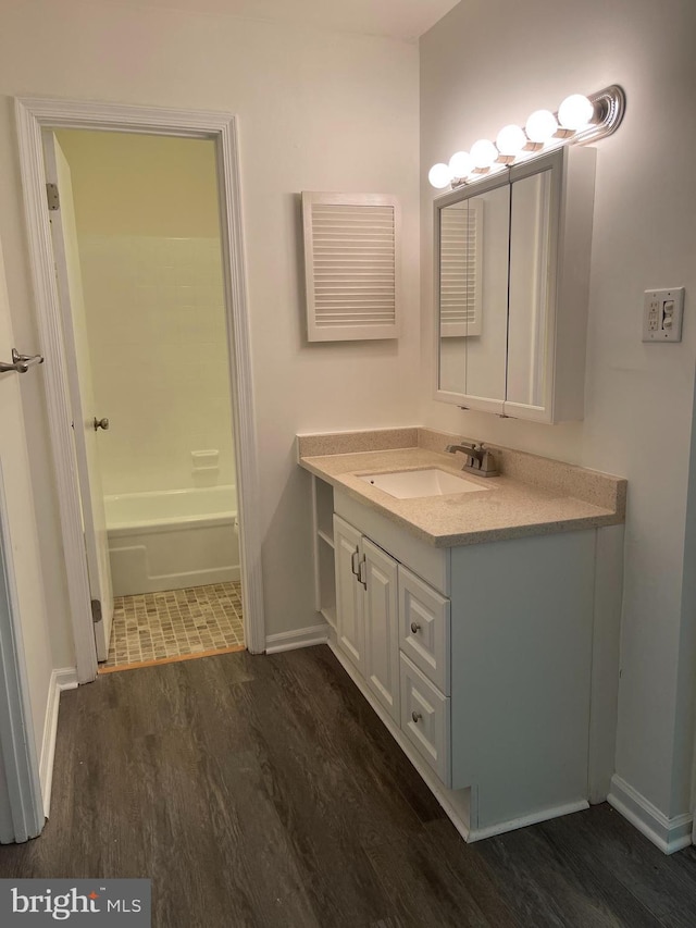 1002 Brinker Dr Unit 101, Hagerstown, MD 21740 - bathroom with wood finished floors and vanity