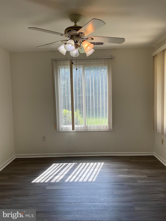 1002 Brinker Dr Unit 101, Hagerstown, MD 21740 - spare room featuring healthy amount of natural light, a ceiling fan, and wood finished floors