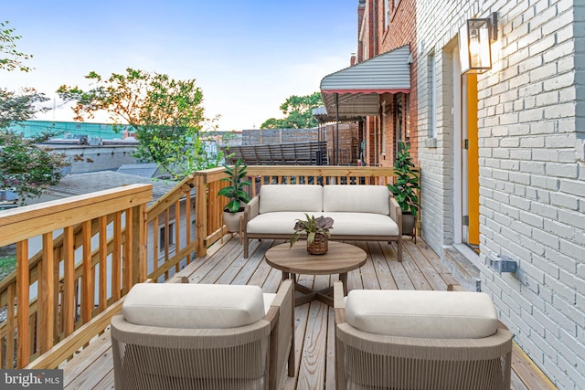 2220 13th St NE, Washington, DC 20018 - wooden terrace featuring an outdoor hangout area