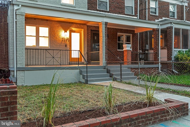 2220 13th St NE, Washington, DC 20018 - entrance to property with covered porch and brick siding