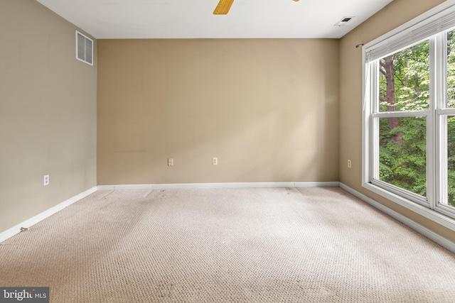 2932 Winters Chase Way, Annapolis, MD 21401 - carpeted empty room featuring baseboards and a ceiling fan