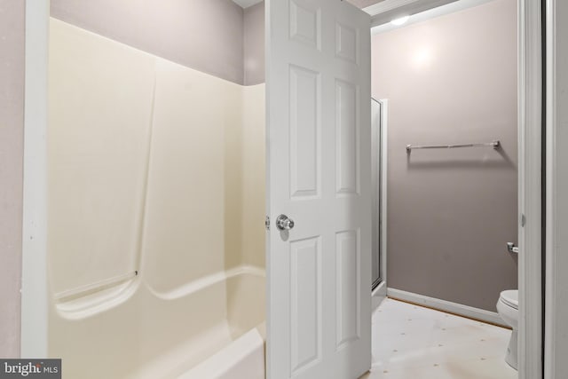 2932 Winters Chase Way, Annapolis, MD 21401 - bathroom featuring toilet, tile patterned floors, and baseboards