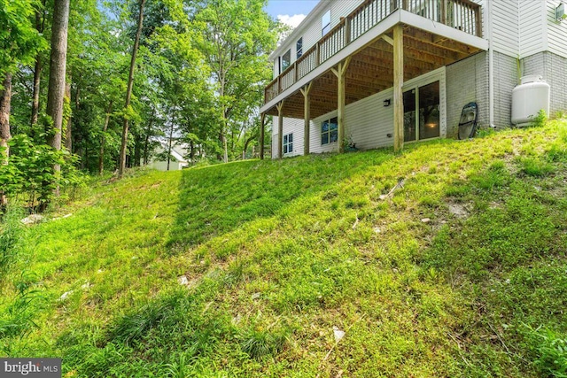 163 Hyde Park Ln, Charles Town, WV 25414 - view of yard with a deck