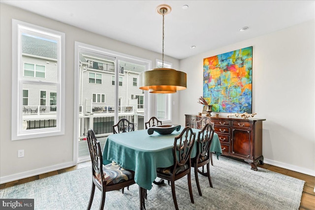 368 Star Tavern Ln, West Chester, PA 19382 - dining space featuring baseboards and wood finished floors