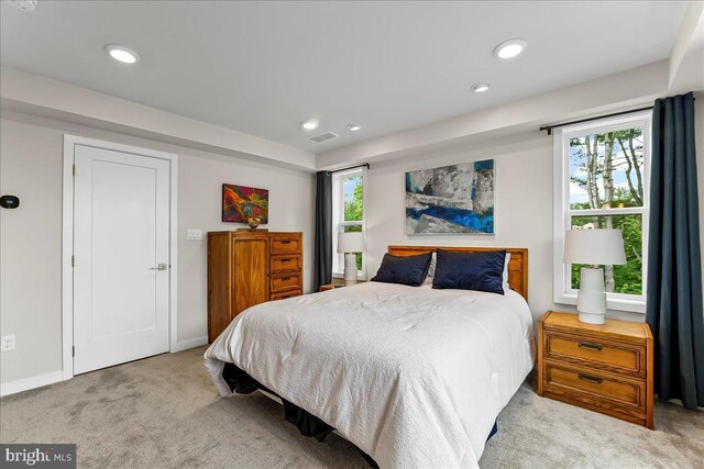 368 Star Tavern Ln, West Chester, PA 19382 - bedroom with carpet floors, multiple windows, recessed lighting, and baseboards