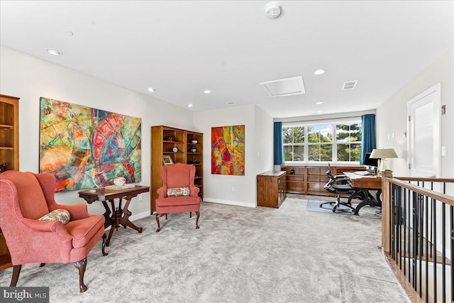 368 Star Tavern Ln, West Chester, PA 19382 - office space featuring carpet floors, recessed lighting, attic access, and baseboards
