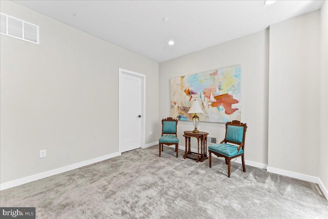 368 Star Tavern Ln, West Chester, PA 19382 - sitting room featuring carpet floors, recessed lighting, and baseboards
