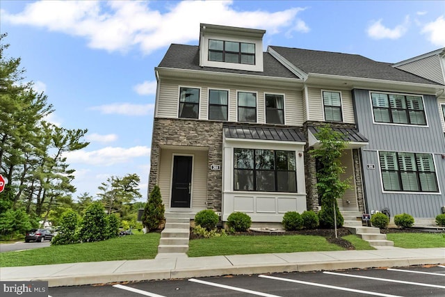 368 Star Tavern Ln, West Chester, PA 19382 - multi unit property featuring uncovered parking, a standing seam roof, stone siding, metal roof, and a front yard