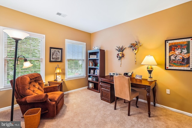 18403 Rim Rock Cir, Leesburg, VA 20176 - carpeted office space featuring baseboards