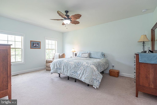 24440 Harvest Cir, Milton, DE 19968 - carpeted bedroom with baseboards and a ceiling fan