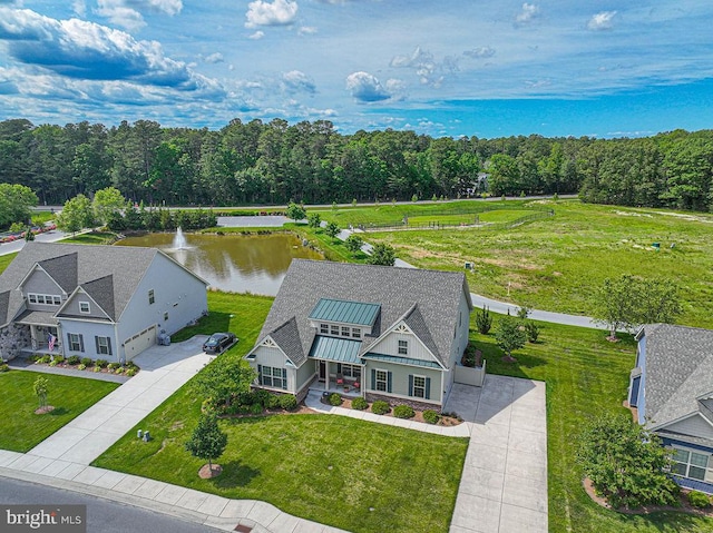 24440 Harvest Cir, Milton, DE 19968 - aerial view of property and surrounding area with a large body of water