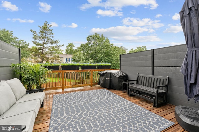 3146 Tipton Way, Abingdon, MD 21009 - deck with outdoor lounge area and grilling area