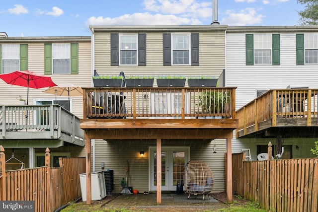 3146 Tipton Way, Abingdon, MD 21009 - rear view of property with french doors and a deck