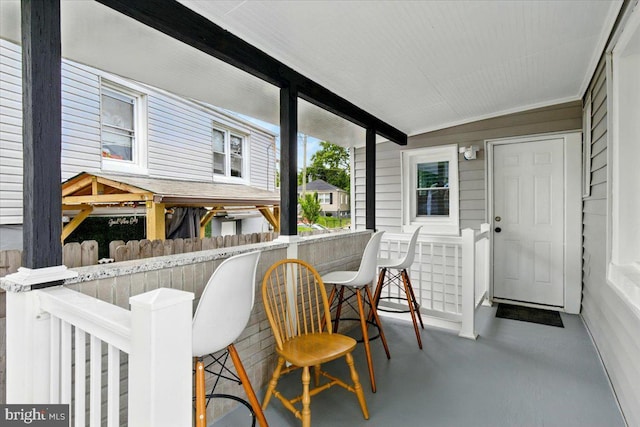 1209 Chapel Oaks Dr, Capitol Heights, MD 20743 - sunroom / solarium featuring lofted ceiling