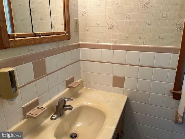 18 Bittersweet Dr, Hagerstown, MD 21740 - bathroom with tile walls and vanity