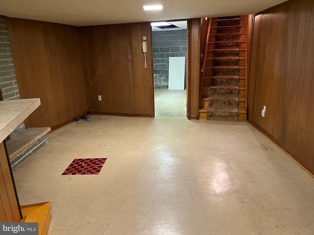 18 Bittersweet Dr, Hagerstown, MD 21740 - finished below grade area with light floors, stairs, and wood walls