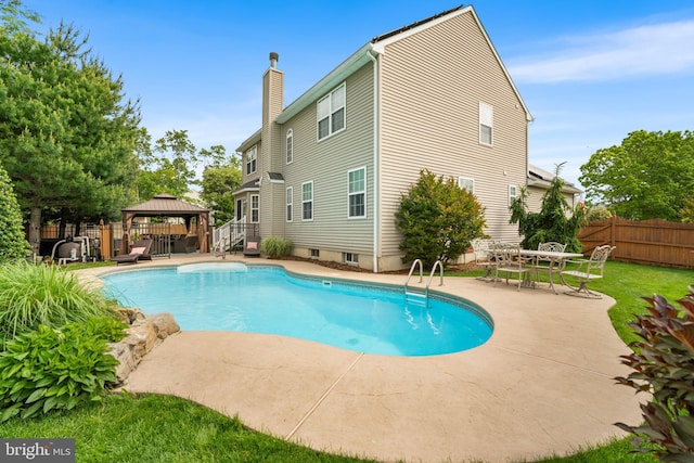 129 Bridle Path Dr, Egg Harbor Township, NJ 08234 - view of pool featuring a gazebo and a patio