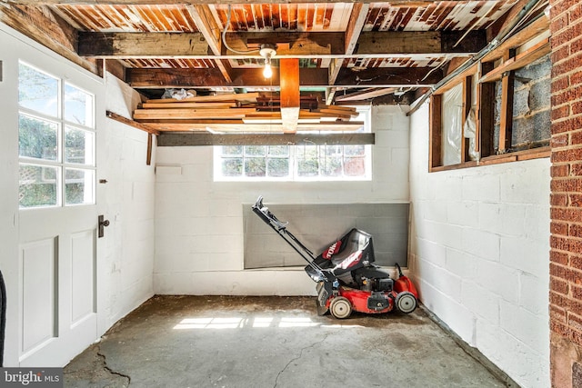 2108 26th St S, Arlington, VA 22206 - basement featuring concrete block wall