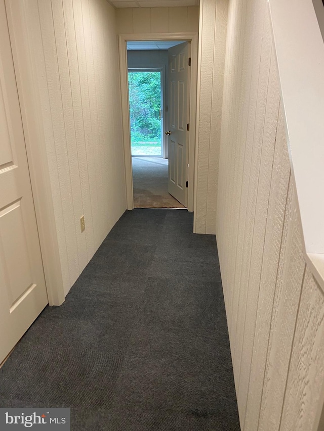 204 Marion Ave, Carlisle, PA 17013 - corridor with dark colored carpet and wooden walls