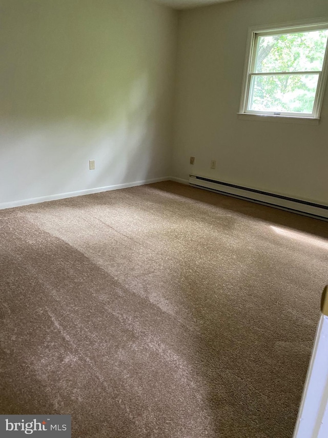 204 Marion Ave, Carlisle, PA 17013 - unfurnished room featuring a baseboard radiator, carpet floors, and baseboards