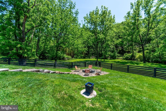 2539 Aquetong Rd, New Hope, PA 18938 - view of yard featuring an outdoor fire pit