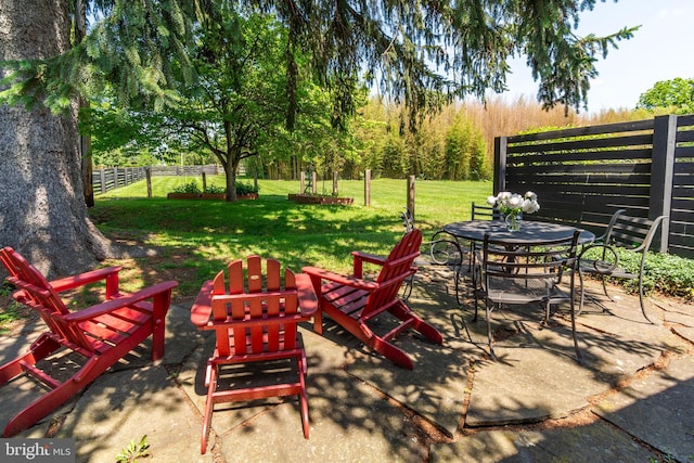 2539 Aquetong Rd, New Hope, PA 18938 - view of patio with outdoor dining space