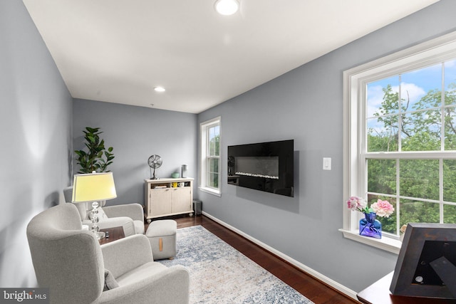 1509 Blakes Legacy Dr, Bel Air, MD 21014 - living room with dark wood-style floors and recessed lighting
