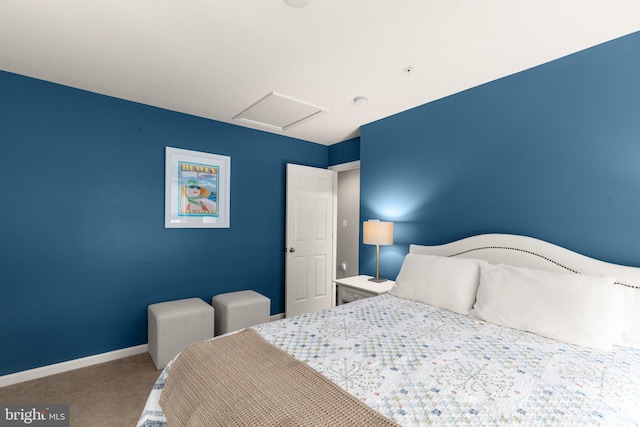 1509 Blakes Legacy Dr, Bel Air, MD 21014 - carpeted bedroom featuring attic access and baseboards