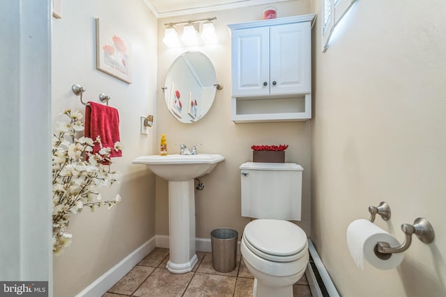 622 Hutchinson Ter, Holmes, PA 19043 - bathroom with toilet and tile patterned flooring