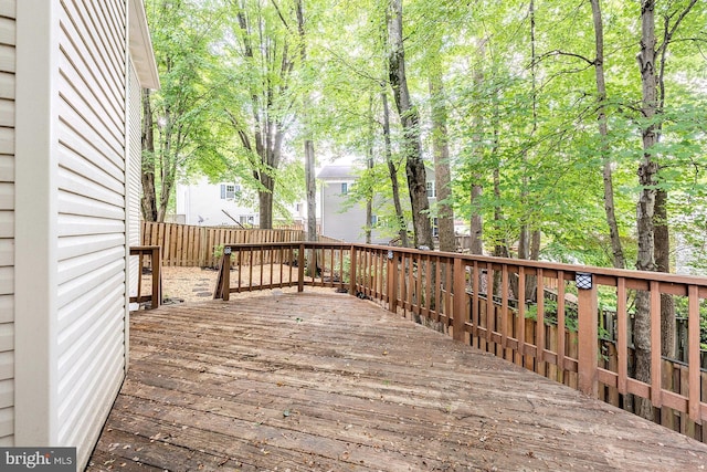 10024 Park Woods Ln, Burke, VA 22015 - wooden deck featuring a fenced backyard