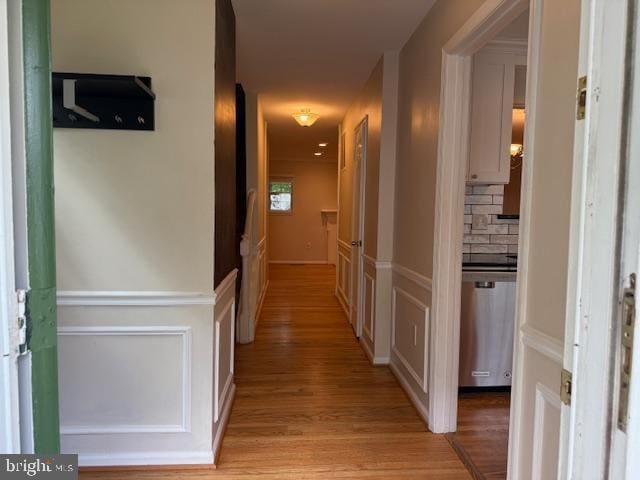 10024 Park Woods Ln, Burke, VA 22015 - hall featuring light wood-type flooring