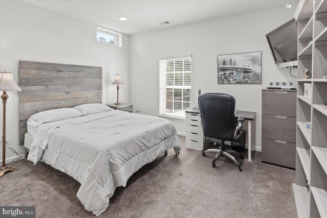 6808 Rehnquist Ct, New Market, MD 21774 - bedroom featuring carpet floors, a desk, and recessed lighting