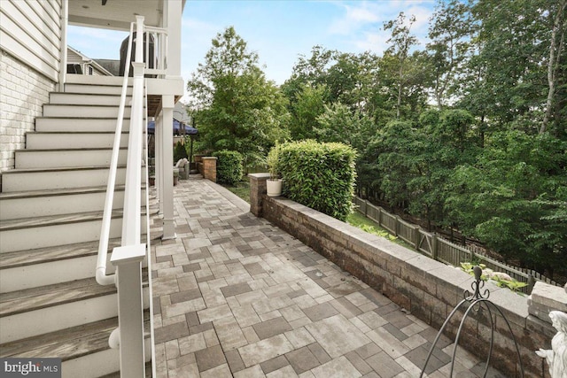 6808 Rehnquist Ct, New Market, MD 21774 - view of patio featuring stairs