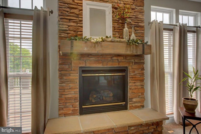 11516 Mystic Rock Ln N, Waynesboro, PA 17268 - detailed view of a stone fireplace