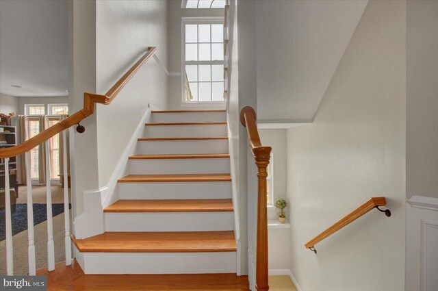 11516 Mystic Rock Ln N, Waynesboro, PA 17268 - stairs with wood finished floors