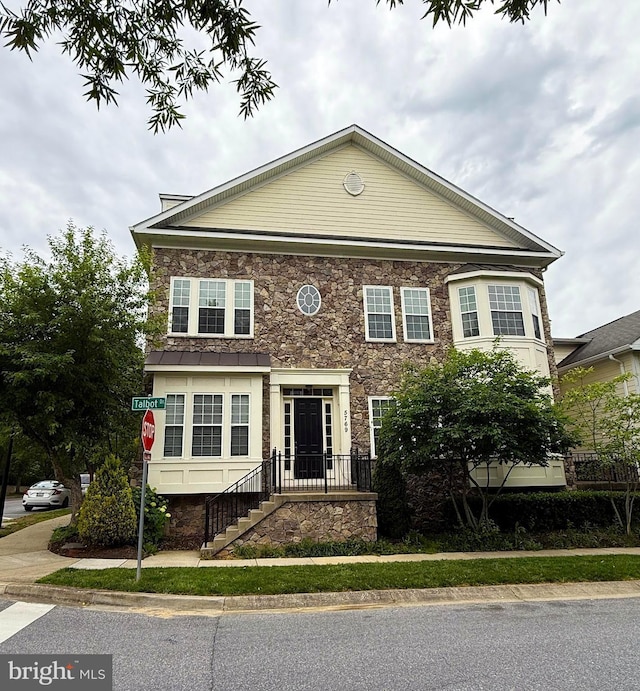 5769 Richards Valley Rd, Ellicott City, MD 21043 - view of front of house with stone siding