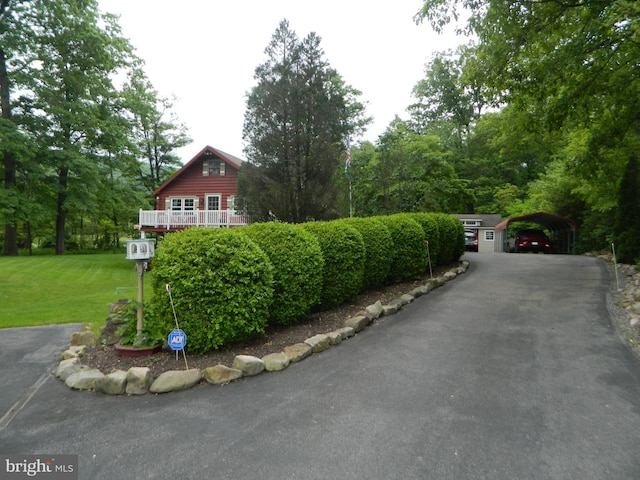 126 Ivy Ln, Lock Haven, PA 17745 - view of front of home with a front yard and a carport