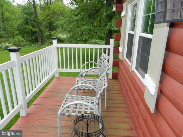 126 Ivy Ln, Lock Haven, PA 17745 - wooden deck with a yard
