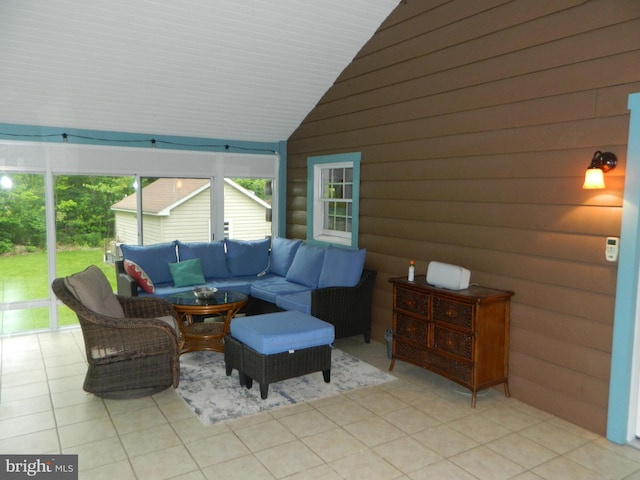 126 Ivy Ln, Lock Haven, PA 17745 - sunroom / solarium featuring outdoor lounge area and vaulted ceiling