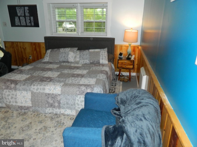 126 Ivy Ln, Lock Haven, PA 17745 - bedroom with wainscoting and wooden walls