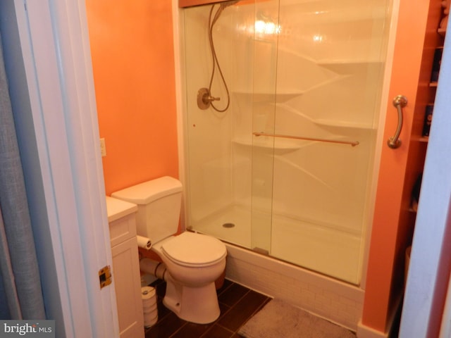 126 Ivy Ln, Lock Haven, PA 17745 - bathroom featuring a shower stall, toilet, and vanity