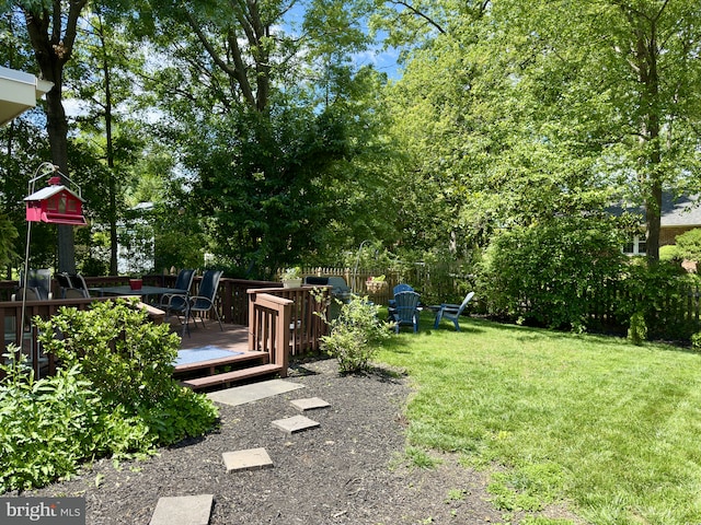 113 Sypherd Dr, Newark, DE 19711 - view of yard with a deck