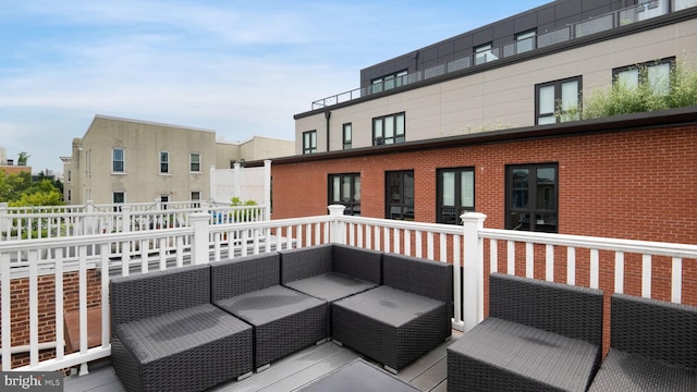 1323 Clifton St NW Unit 34, Washington, DC 20009 - wooden terrace featuring an outdoor hangout area