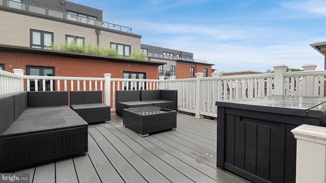 1323 Clifton St NW Unit 34, Washington, DC 20009 - wooden terrace with outdoor lounge area