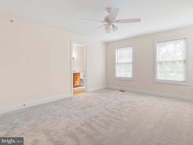 105 Sutton Way, Newark, DE 19711 - unfurnished room featuring ceiling fan, light carpet, and baseboards