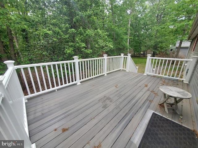 10 Stevens Ln, Tabernacle, NJ 08088 - view of wooden deck