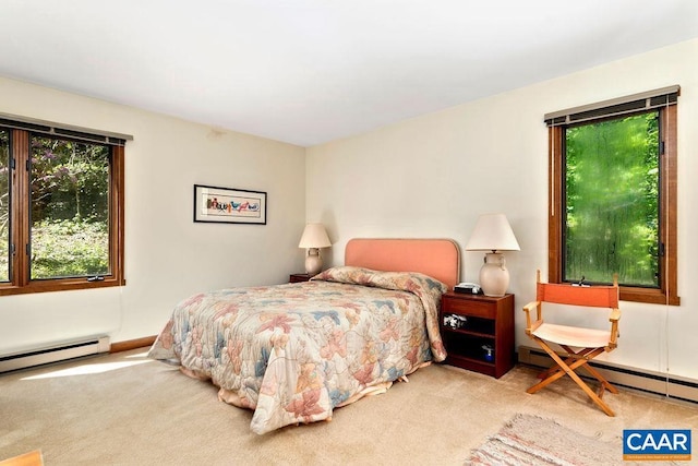 98 Pedlars Pt, Roseland, VA 22967 - carpeted bedroom featuring a baseboard radiator